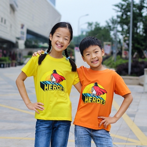 교회단체티 반티 교회단체티 반티-HEROES 아동(주황/노랑)교회티셔츠